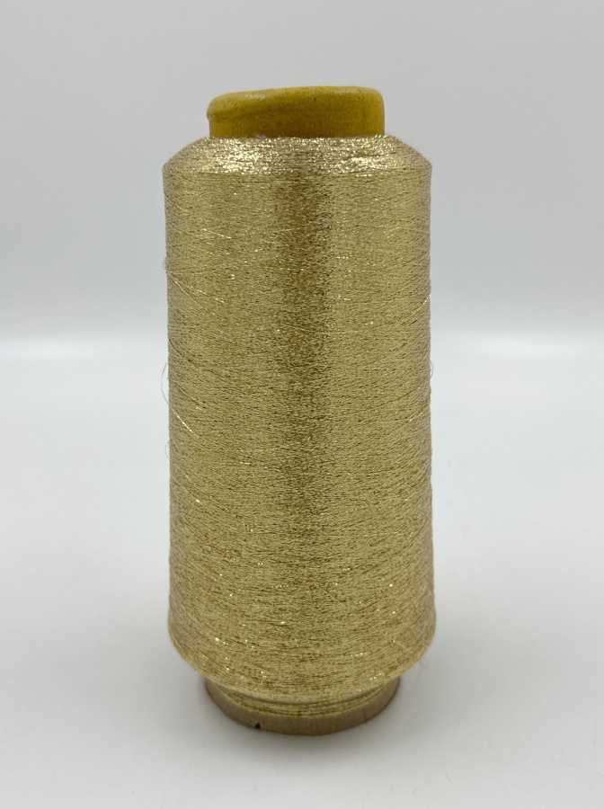 Пряжа Lurex, Italia, па, цвет желтое золото, 100% па, цвет желтое золото, Italia — фото пряжи Cozy Wool